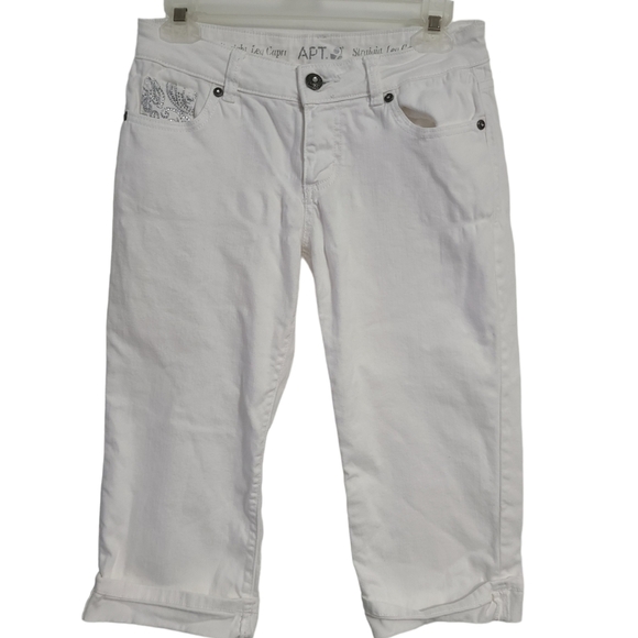 Womens Apt. 9 petite capri white pants - Picture 1 of 3